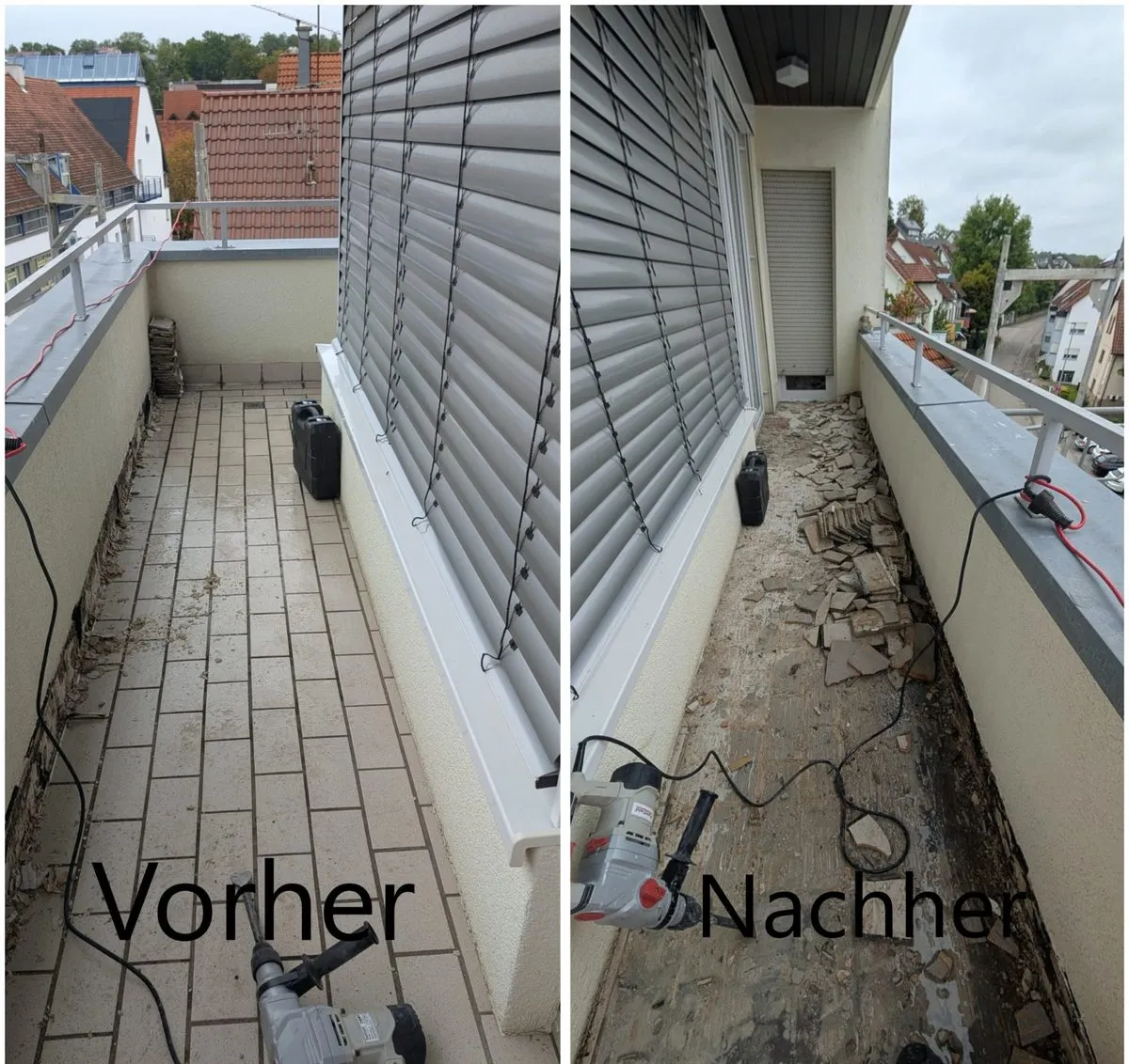 Balkon – Abbrucharbeiten